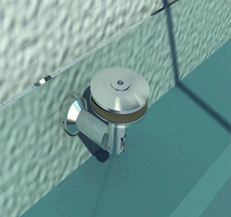 Outsunny - Tettoia porta d'ingresso baldacchino pensilina in vetro trasparente e acciaio inox