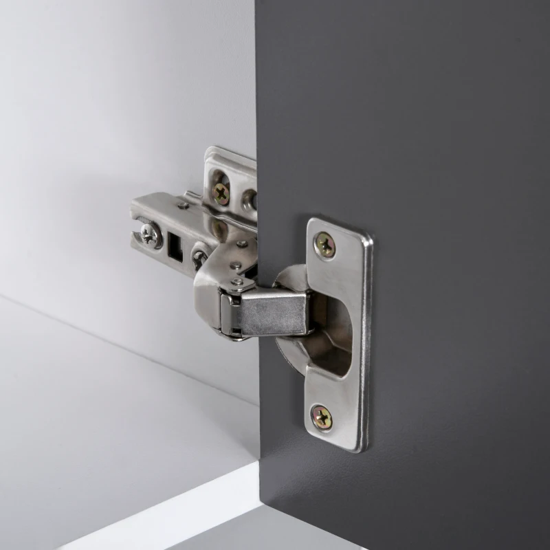 HOMCOM dulap de bucatarie, 60 x 40 x 150 cm, alb si gri