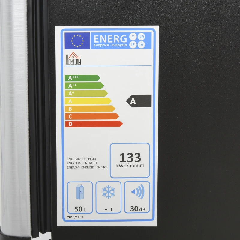 HOMCOM Mini Frigider 50L temperatura 5-20°C 30Db A fara freon pentru casa birou