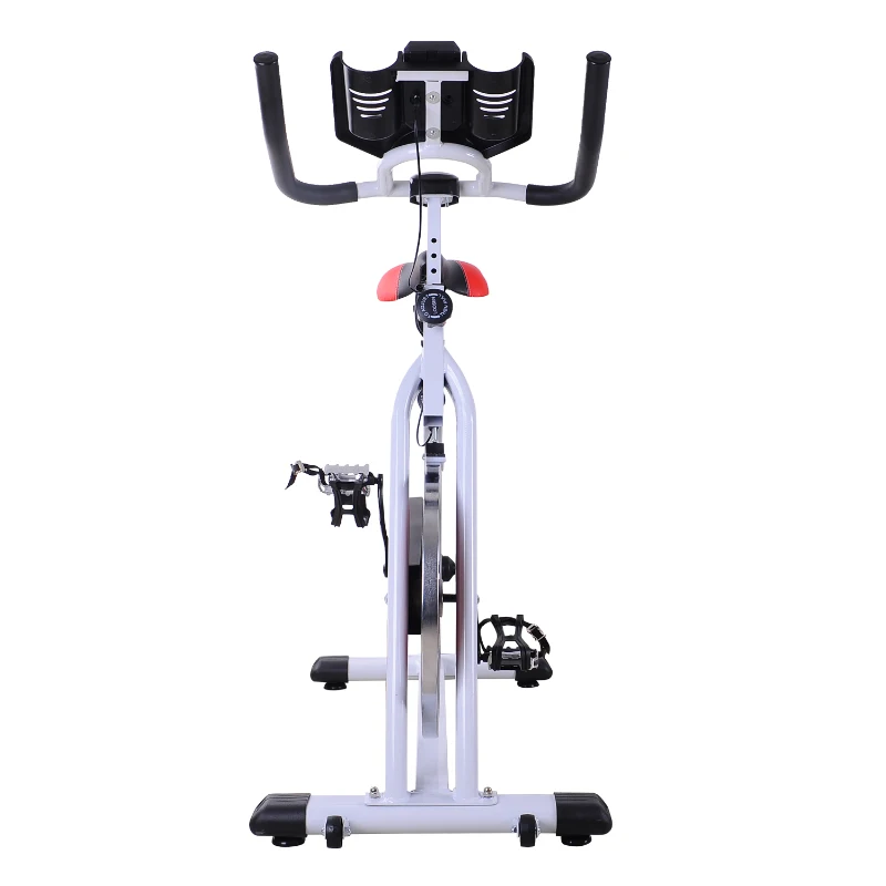 Homcom Bicicleta Fitness, Alb, negru, rosu, 107x48x100cm