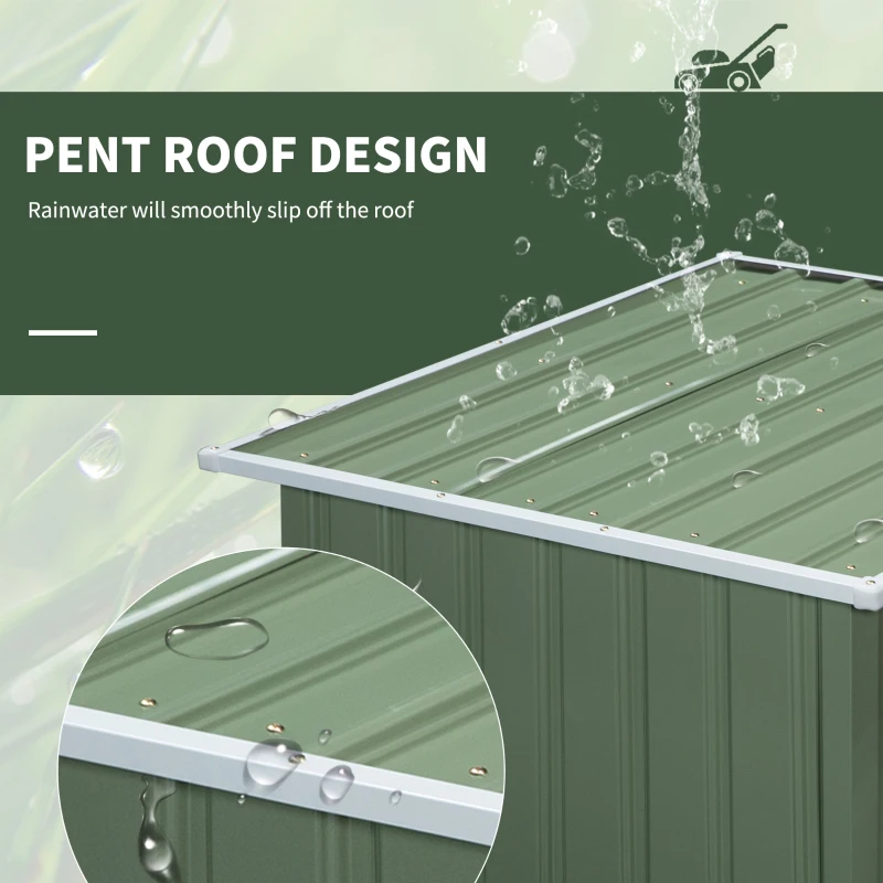 OutSunny Casuta pentru robot de tuns iarba automata in otel 63cm