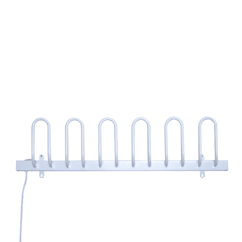 Homcom Radiator pentru Uscat Pantofi Electric de Perete in Aliaj de Aluminiu Alb L86*W11*H23.5cm