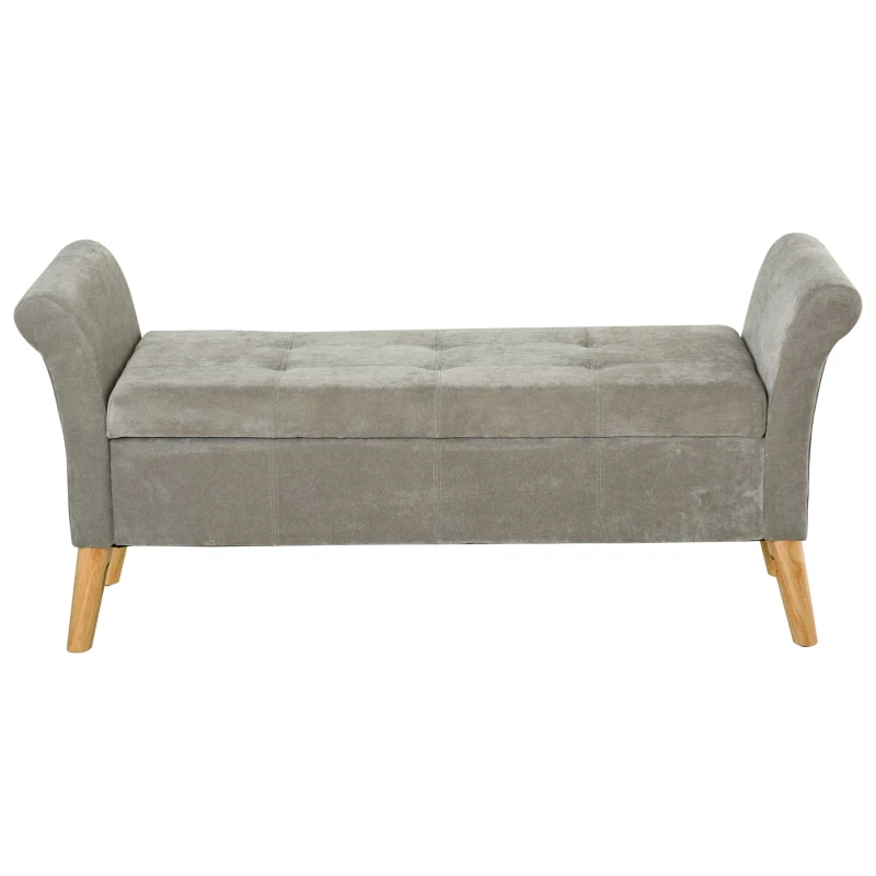 HOMCOM banca de depozitare captusita, 136,5x45x62 cm(m-13)