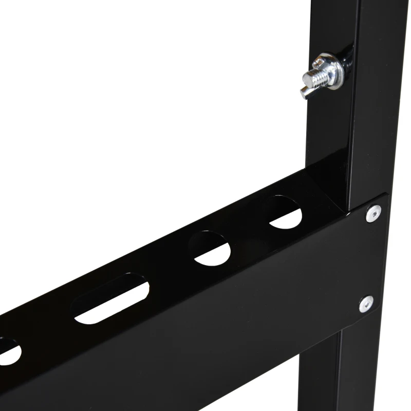 HOMCOM Masa de lucru pliabila pentru bricolaj din otel si MDF 100L x 60W x 75.5A cm