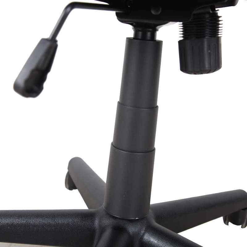 Vinsetto Scaun cu Roti de Birou in Tesatura din Plasa Negru