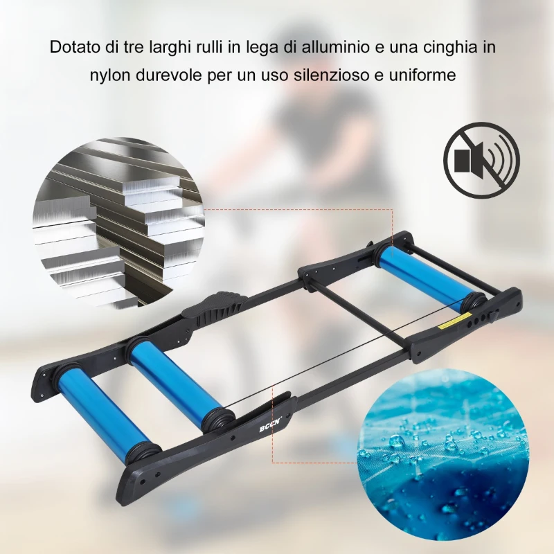HomCom trainer pentru biciclete, 145 x 56  x 10.5 cm