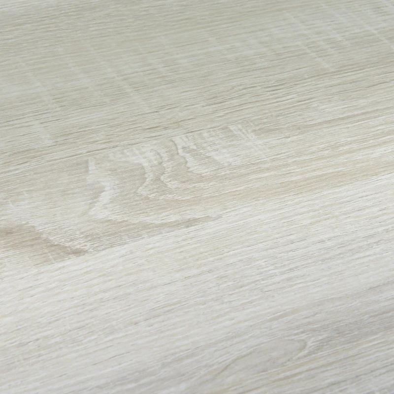 HOMCOM Masuta de Living cu Raft din Sticla Temperata sii Raft din MDF