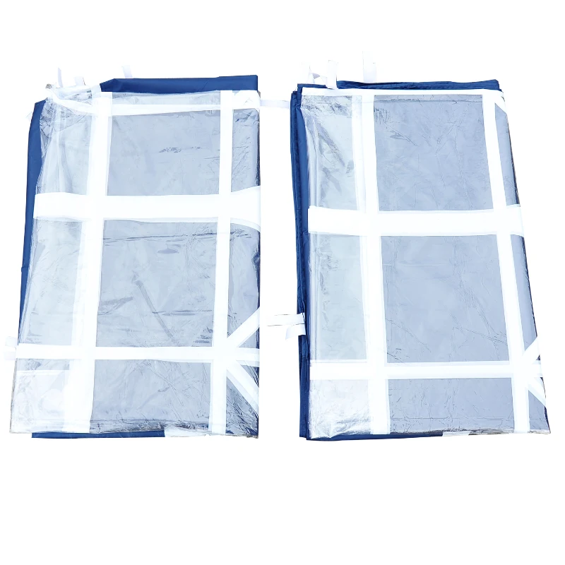 Outsunny 2 Pannelli laterali per gazebo pieghevole, blu, 3x2m