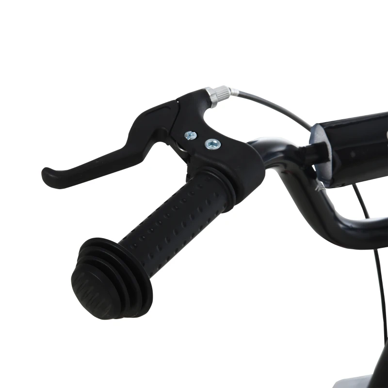 HOMCOM Trotineta cu Ghidon Reglabil, Roti Mari Frana si Cadru din Otel Rosu