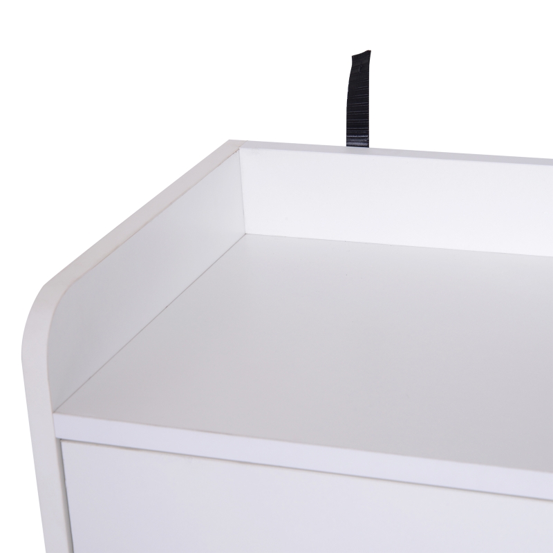 HOMCOM mobilier multifunctional, 80 x 29.5x96cm alb