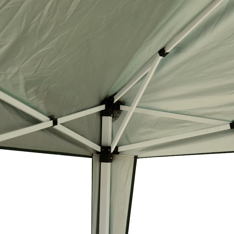 Outsunny Foisor Schelet in Otel Pliabil Invelis in Tesatura Oxford Verde 3x3m