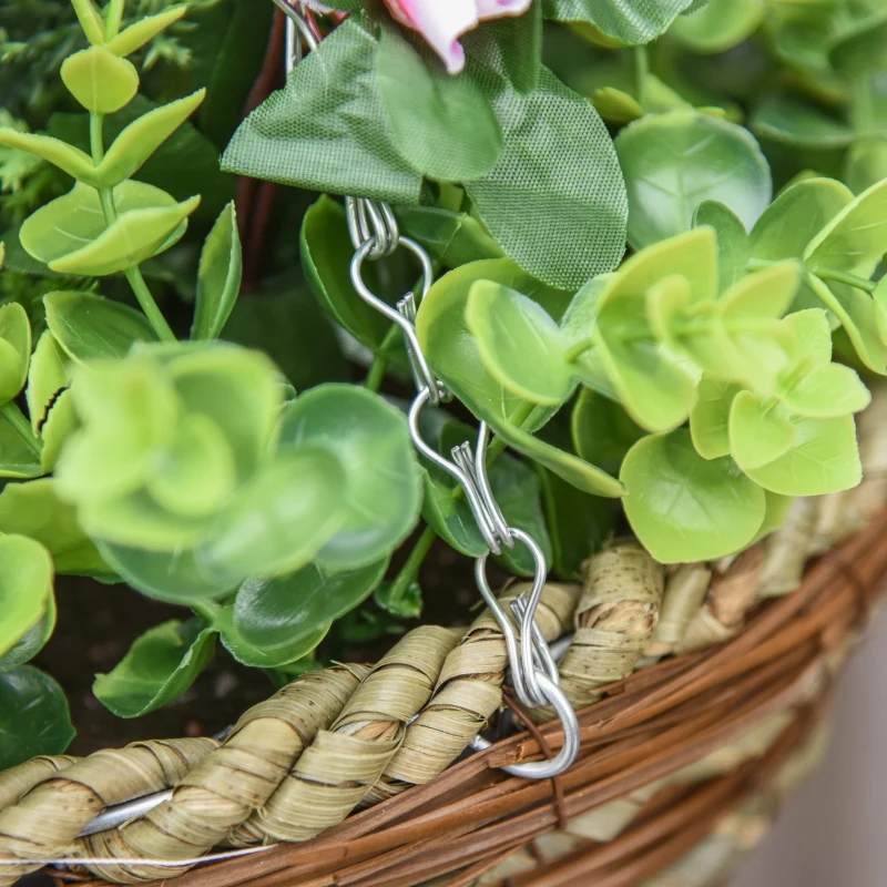 Outsunny Set 2 Plante Lisianthus – Ghiveci Rachita, Decorative pentru Agatat(m-8)