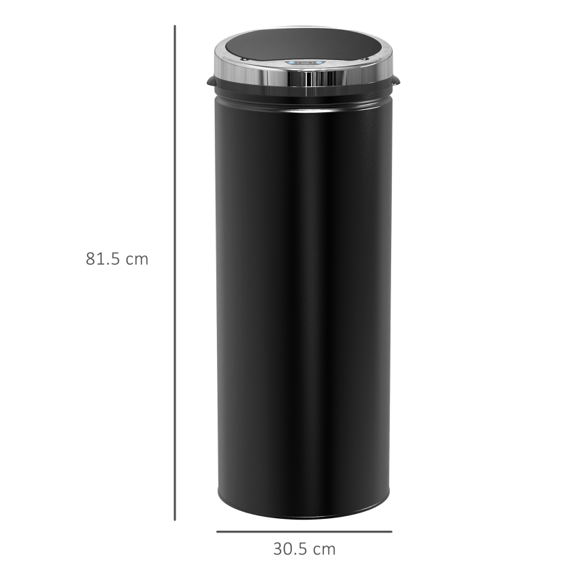 Homcom Cos de Gunoi Automat 50L – Senzor Infrarosu & Design Igienic(m-3)