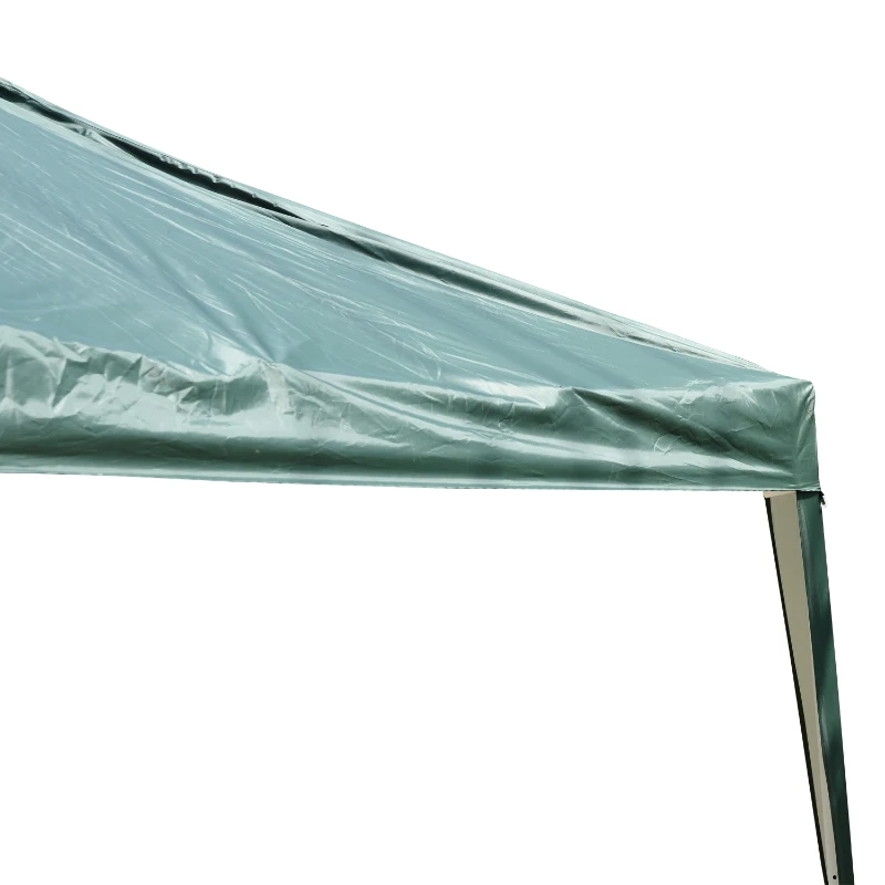 Outsunny Foisor Schelet in Otel Pliabil Invelis in Tesatura Oxford Verde 3x3m