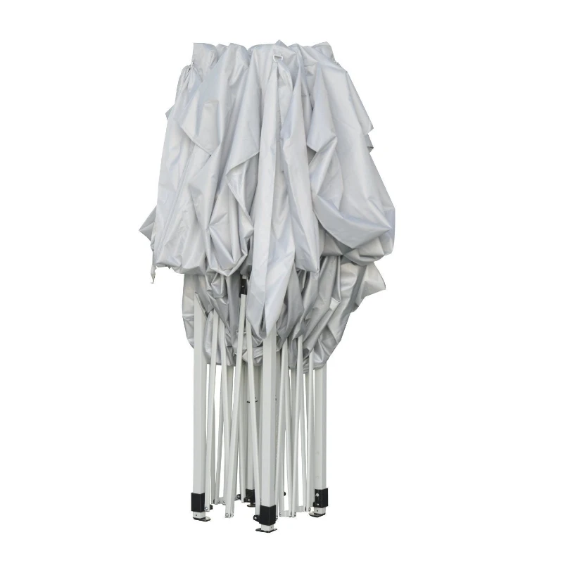 Outsunny Gazebo Pliabil tip Acordeon, Alb, 4.5x3m