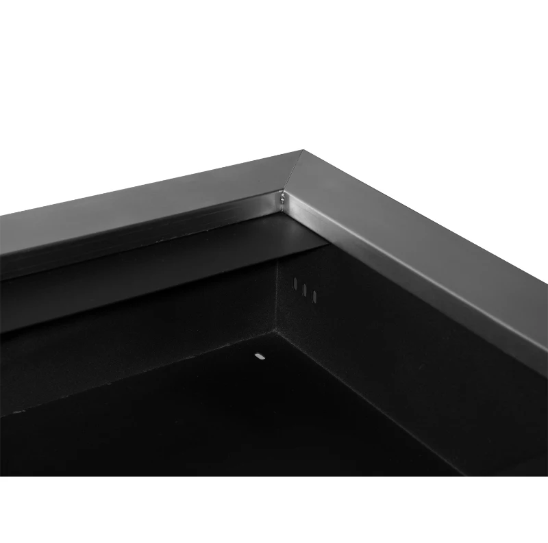 HomCom Șemineu cu Bioetanol pentru Perete cu 3 Arzătoare din Inox 1.5LT 110 x 63 x 16cm