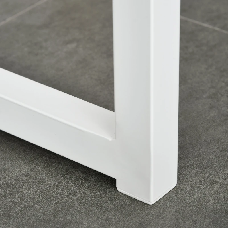 HOMCOM masa tip bar, pentru bucatarie, 115x55x100cm, alb(m-8)