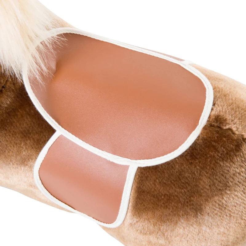 HOMCOM Calut Balansoar de Plus si Lemn Maro