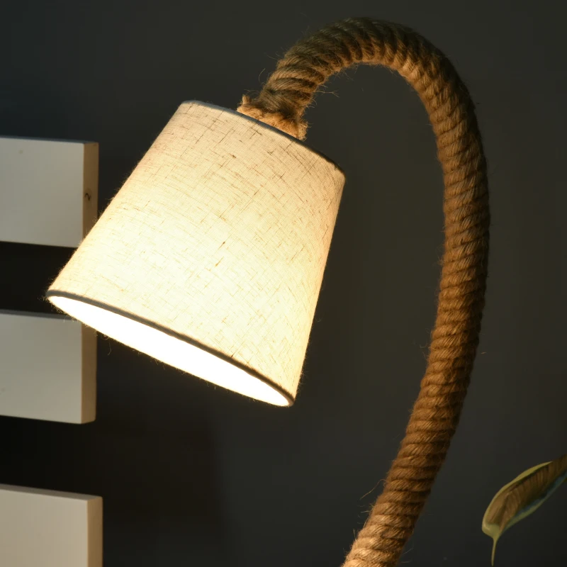 HOMCOM lampa stil marinaresc, abajur textil 29.5x21x43.5 cm