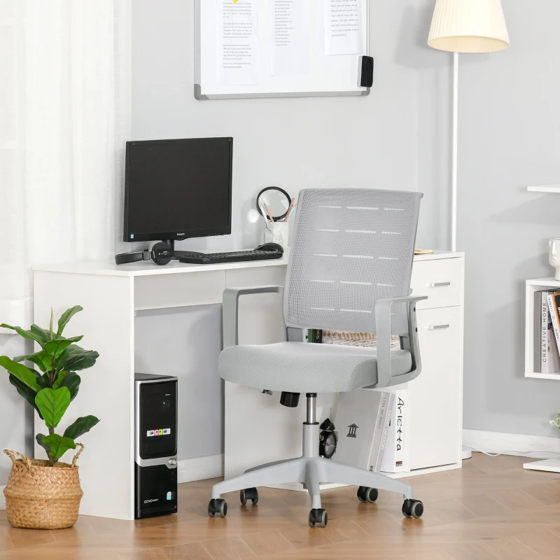 Vinsetto scaun de birou ergonomic, 59x61x95.5-105cm, gri