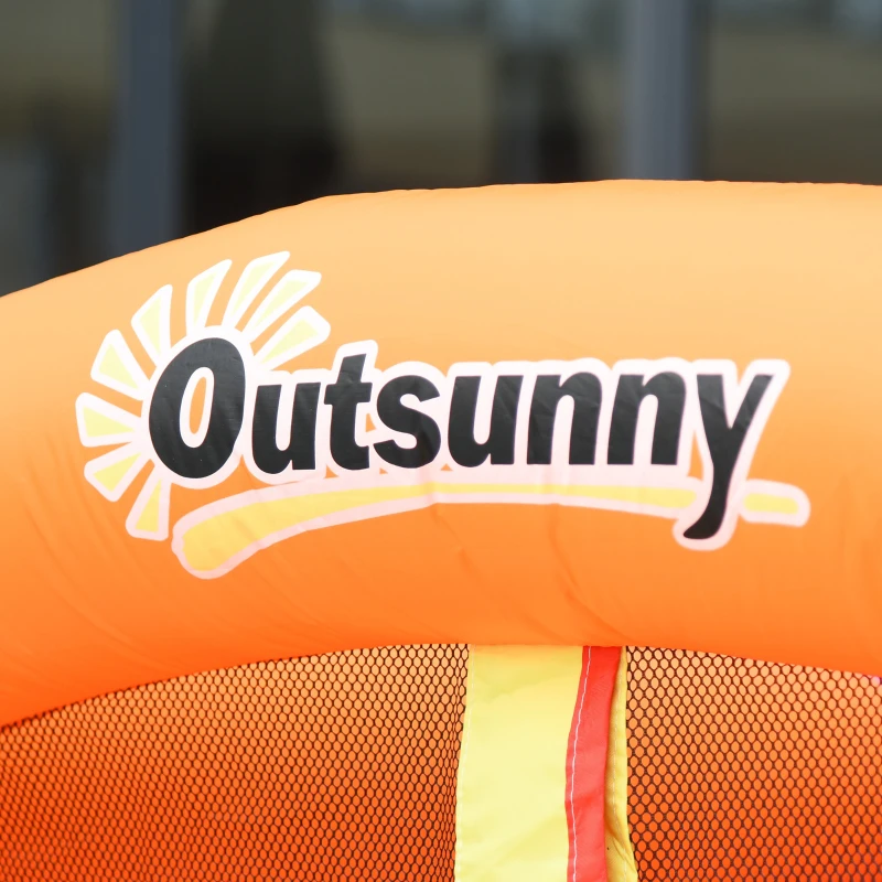 Outsunny Castel Gonflabil pentru Copii cu Tobogan si Piscina Multicolor(m-9)