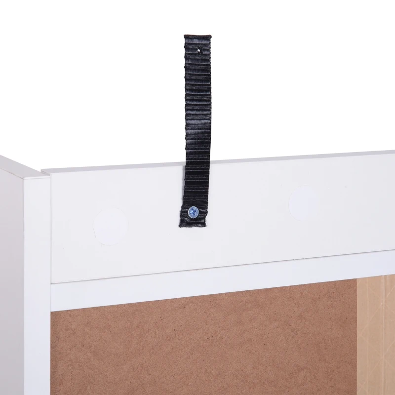 HOMCOM mobilier multifunctional, 80 x 29.5x96cm alb