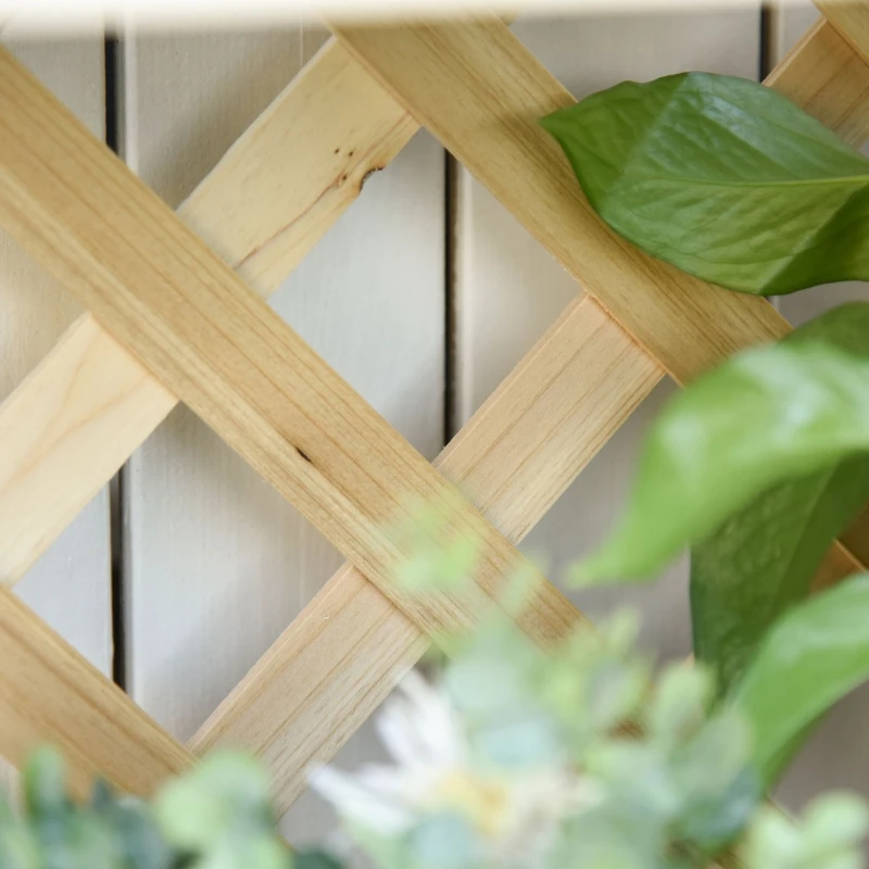 Outsunny Raft pentru Plante Pliabil cu 4 Rafturi Reglabile din Lemn