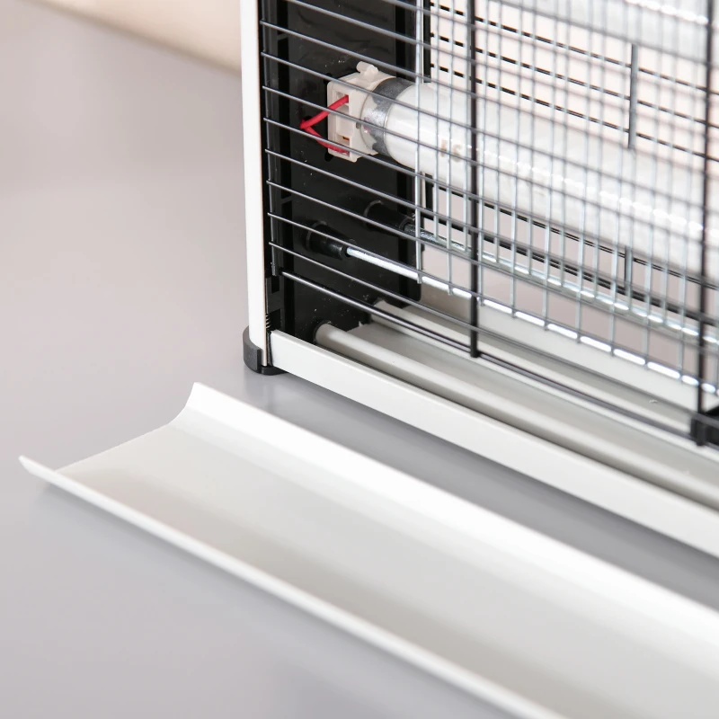 Outsunny Lampa pentru Insecte Electrica 20W pentru Exterior si Interior de 60m² Argintie