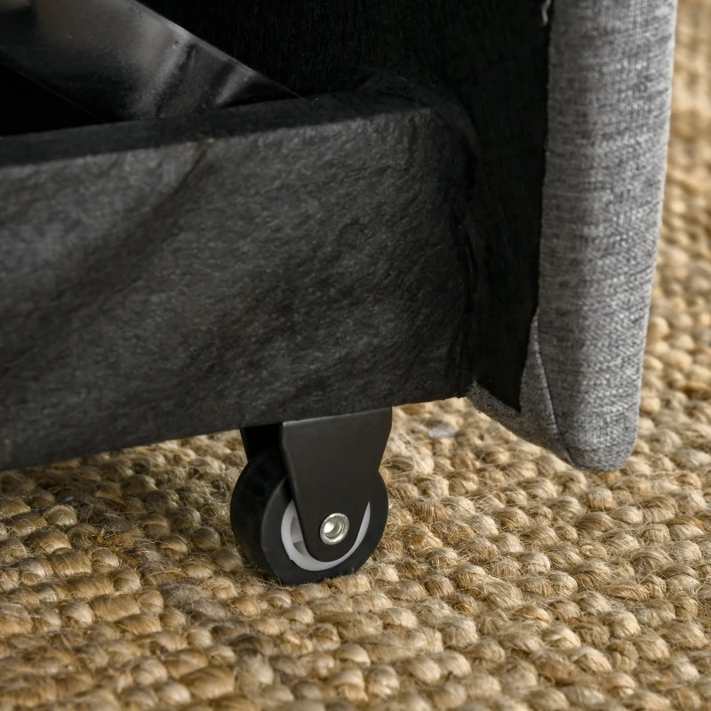 Homcom Canapea Extensibila 2 locuri cu 3 pozitii spatar 154x87x89 cm – Textil(m-8)