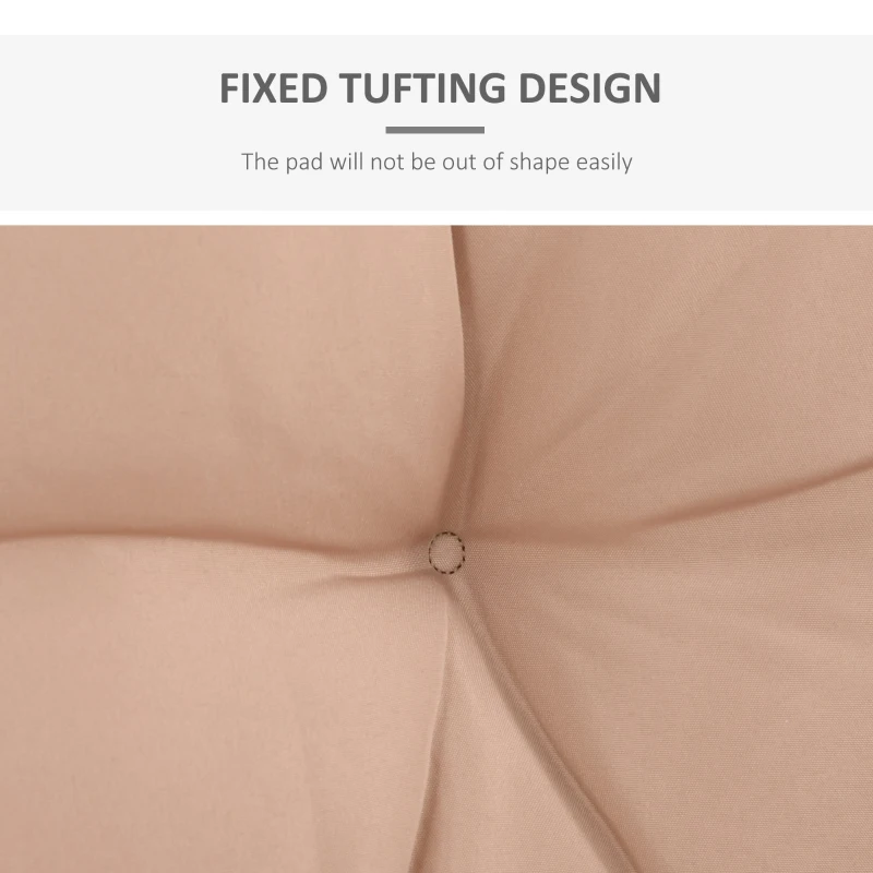 OutSunny, set 3 perne captusite pentru canapea, bej