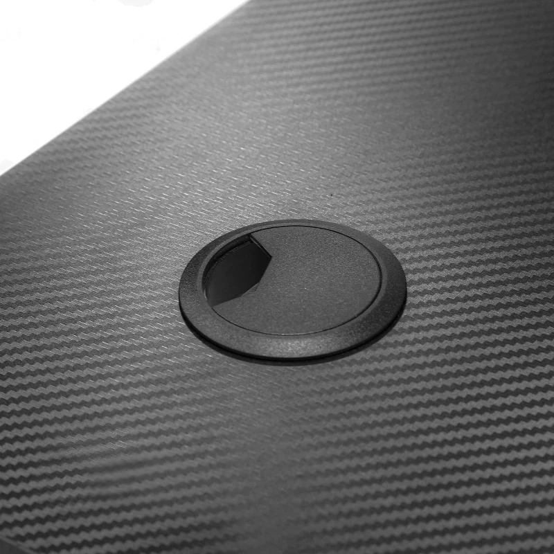 HOMCOM Birou gaming cu lumini LED suport pahare si carlig pentru casti negru