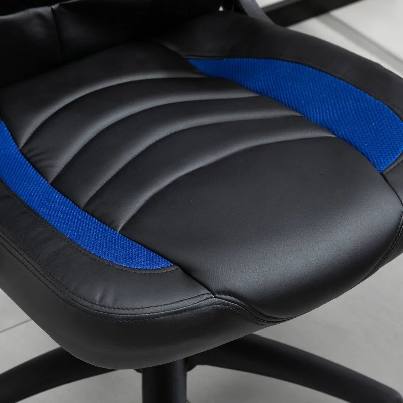 Vinsetto Fotoliu de Gaming din Piele ecologica Functie de Balansare Ajustabila Cotiera Rabatabila