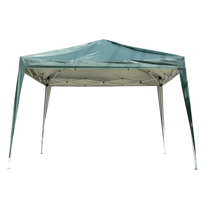 Outsunny Foisor Schelet in Otel Pliabil Invelis in Tesatura Oxford Verde 3x3m