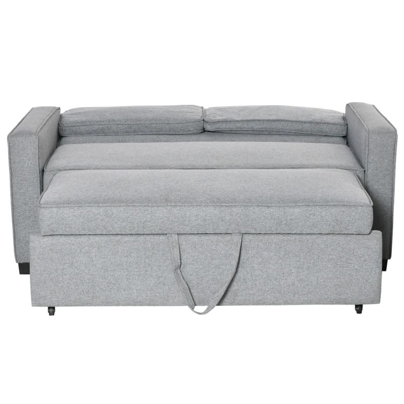 Homcom Canapea Extensibila 2 locuri cu 3 pozitii spatar 154x87x89 cm – Textil(m-7)
