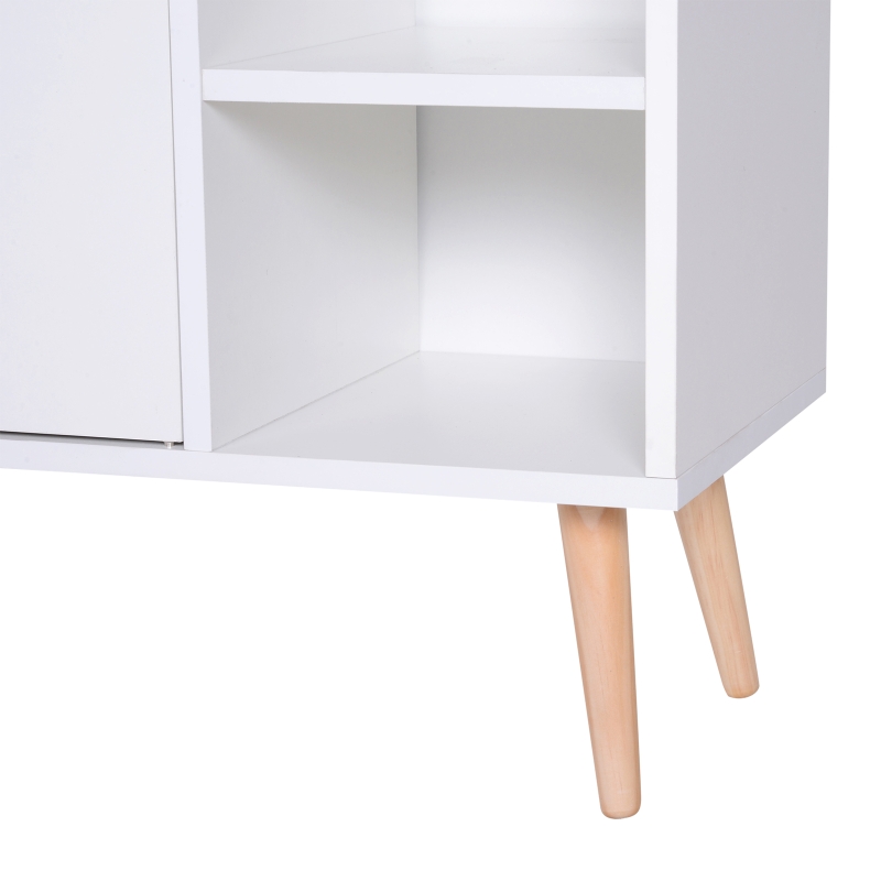 HOMCOM mobilier multifunctional, 80 x 29.5x96cm alb