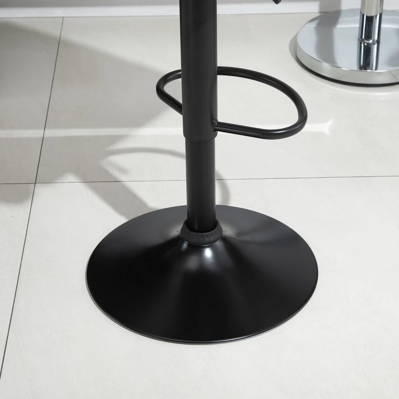 HOMCOM set 2 scaune inalte de bar, 41.5x51x94-115cm, kaki