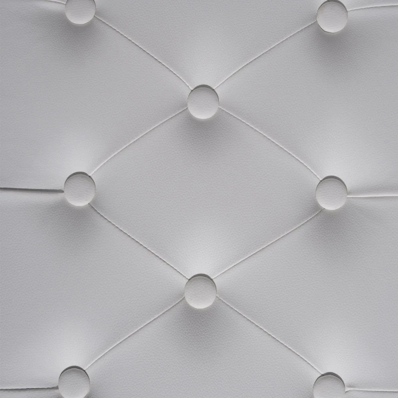 HomCom scaun pian, cu spatiu depozitare, 76x36x50cm, alb