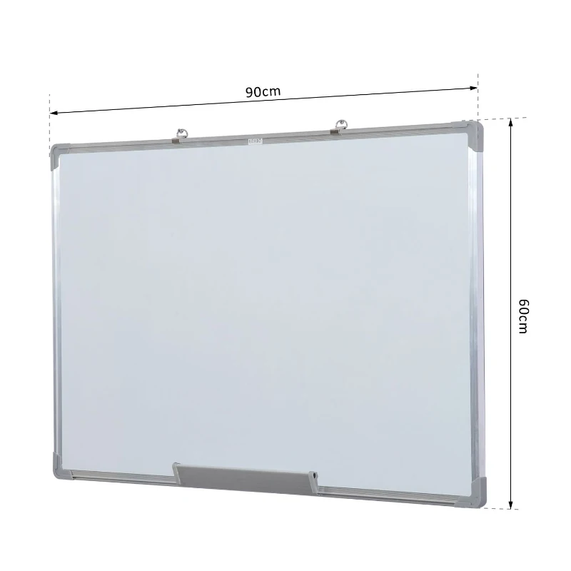 HomCom tabla magnetica pentru perete, 90 x 60 cm, alb