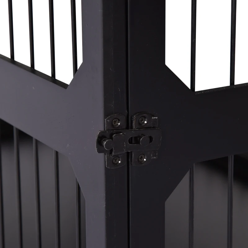 PawHut Cusca Eleganta Marimea Small-Medium pentru Caini din MDF si Plasa metalica 55 x 90 x 60 cm