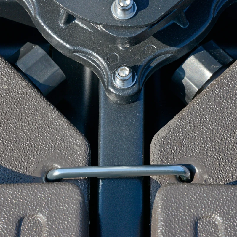 Outsunny Set 4 Bucati Suport Umbrela Descentralizata de Gradina cu Baza in Cruce