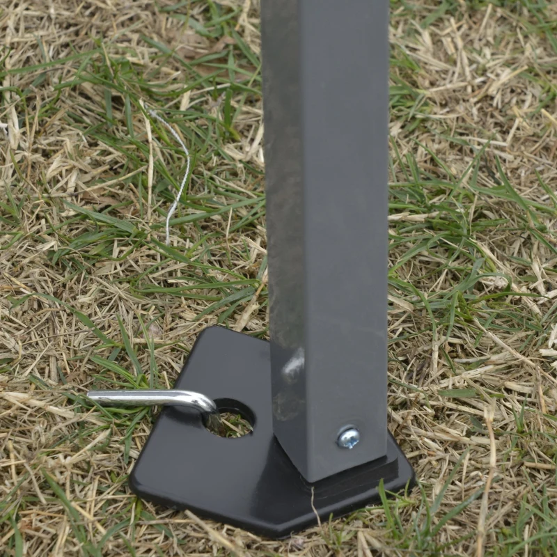 Outsunny Foisor pliabil 3x3m de Gradina, fabricat in Metal si Tesut Oxford