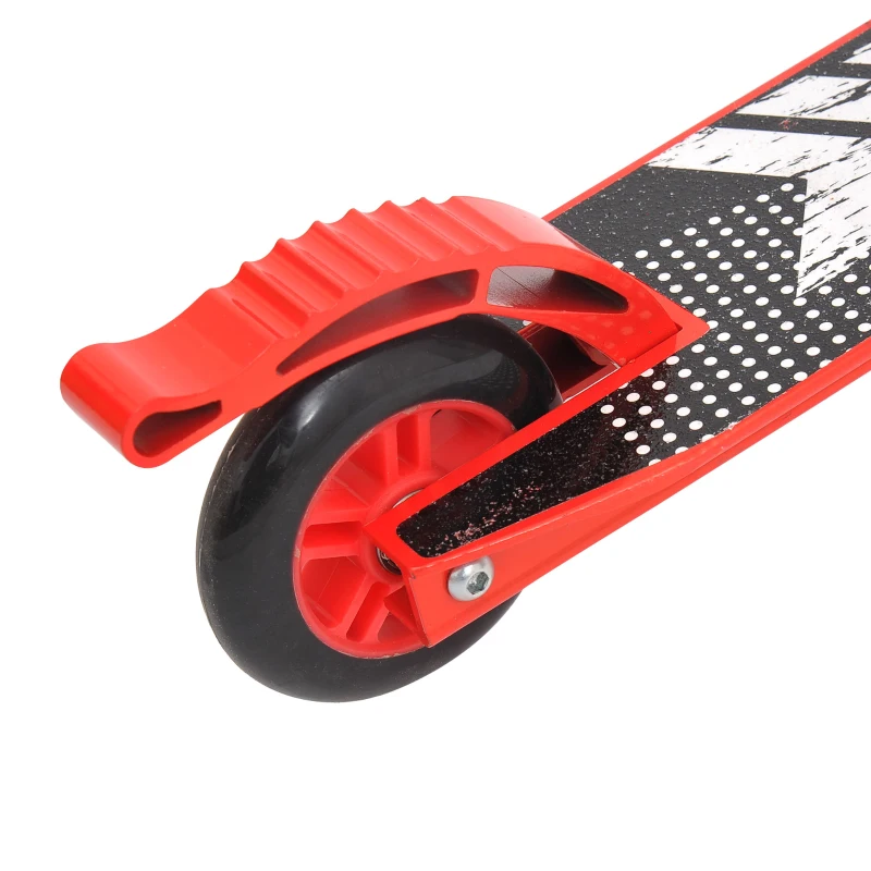 HOMCOM Trotineta pentru Adulti din Aluminiu cu Maner Ergonomic Rosie