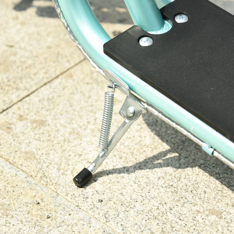 HOMCOM Trotineta ghidon reglabil anvelopa gonflabila frana dubla pentru 5+ ani