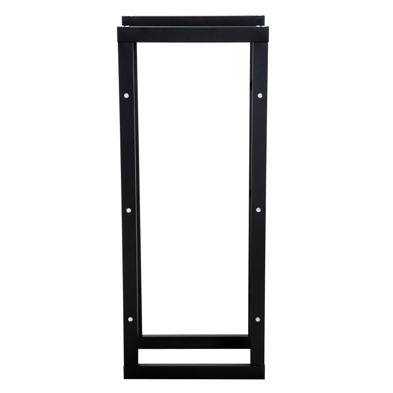 HOMCOM Raft Lemne pentru Intern si Extern Negru, 40x25x100cm