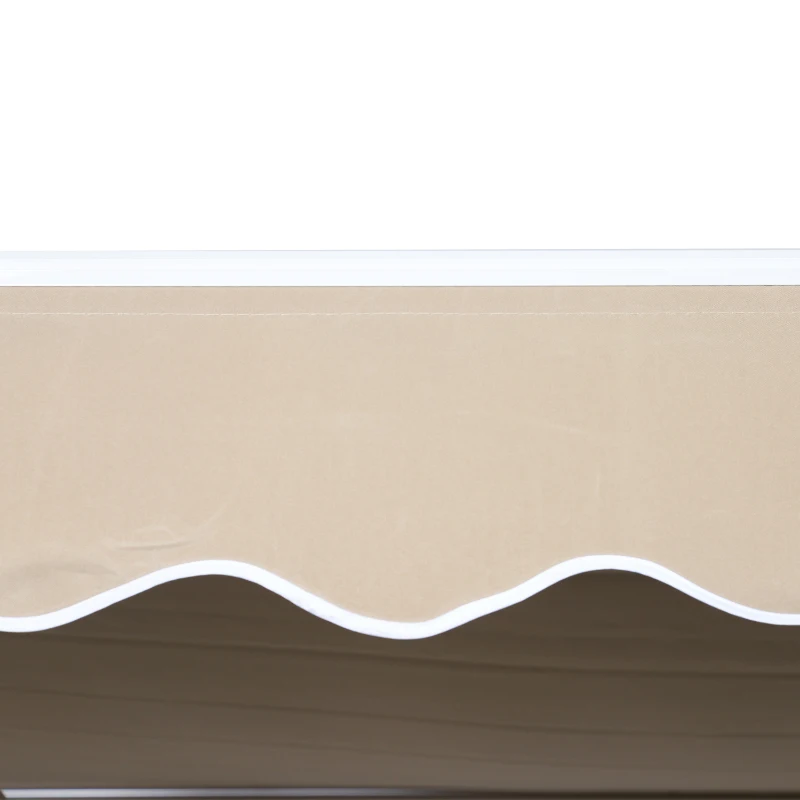 Outsunny Perdea Soare Rulanta de Perete in Poliester, Beige,  395x250cm