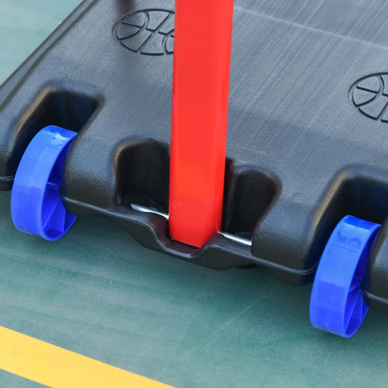 HOMCOM cos baschet, portabil, reglabil, 69x69x216-261,5 cm