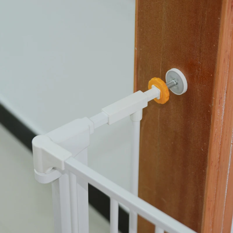 PawHut gard protectie, pentru animale, reglabil, fier alb