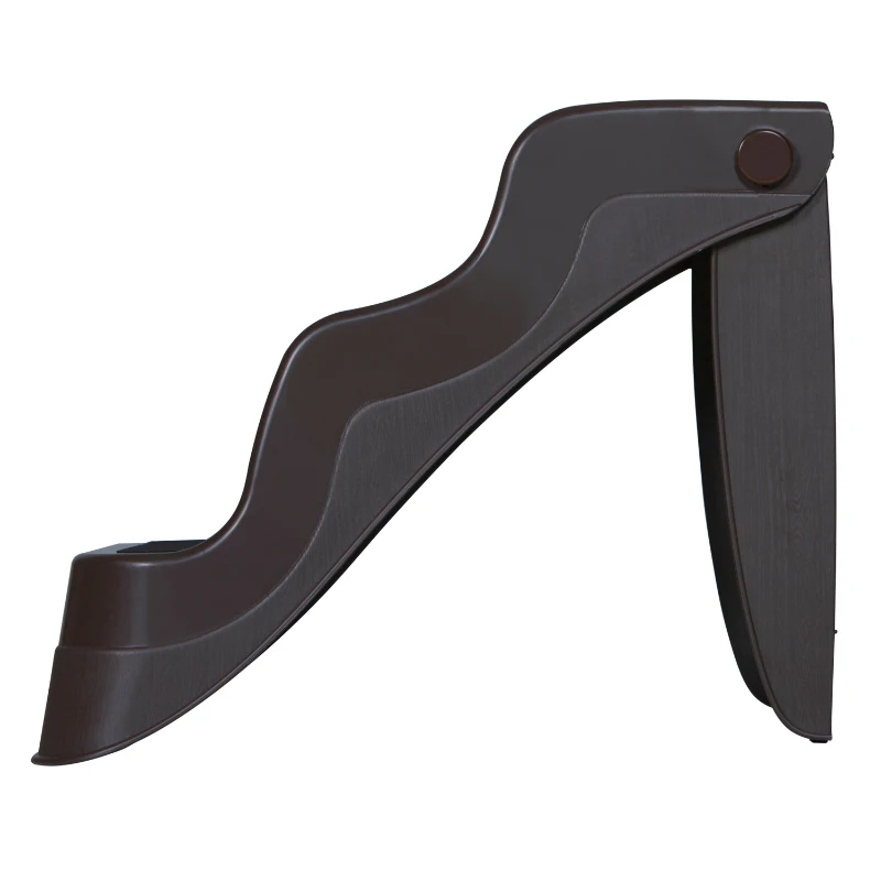 PawHut Scarisoara pentru Caini Pliabila 3 Trepte pentru Animale De Companie, Maro, 49x39x39cm