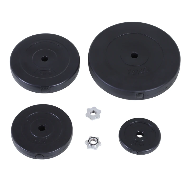 Homcom Set Haltere & Bara 170cm, 70kg cu discuri reglabile pentru antrenamente