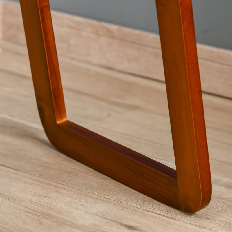 HOMCOM oglinda de podea, cadru din lemn, 43x37x156 cm